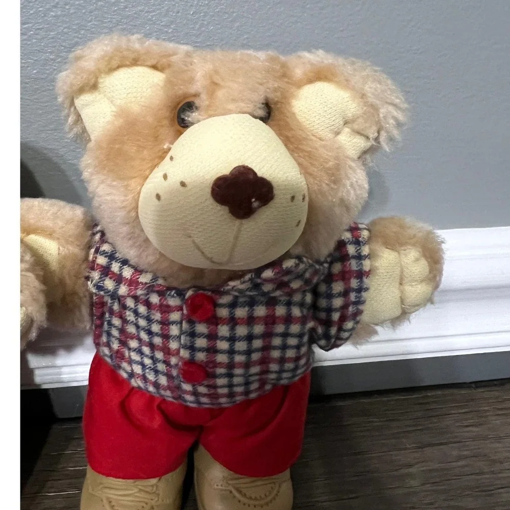 Vintage 1986 Furskins Wendy's Teddy Bears Stuffed Animal Toy Bundle 7